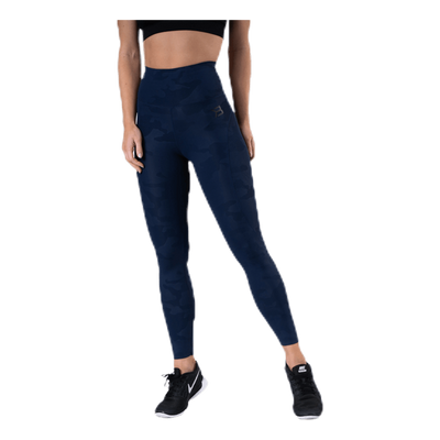 High Waist Leggings Blue/Patterned