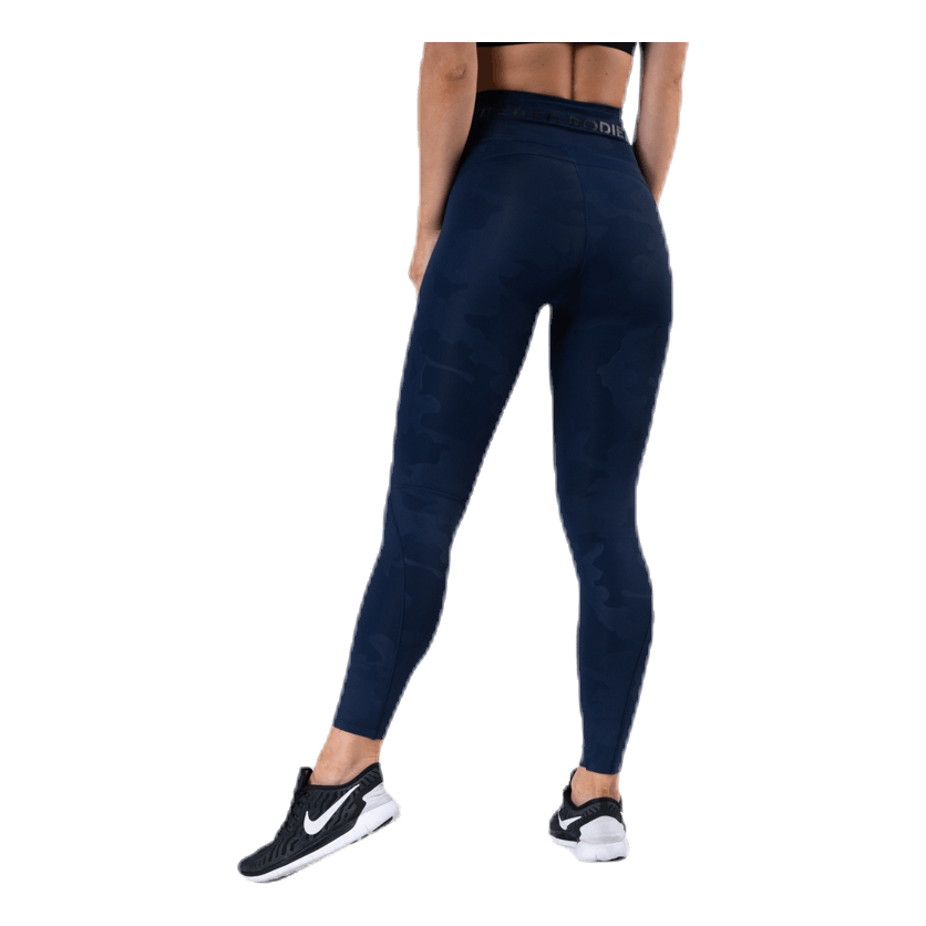 High Waist Leggings Blue/Patterned