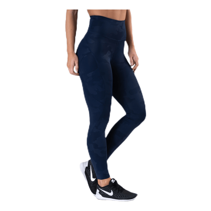 High Waist Leggings Blue/Patterned