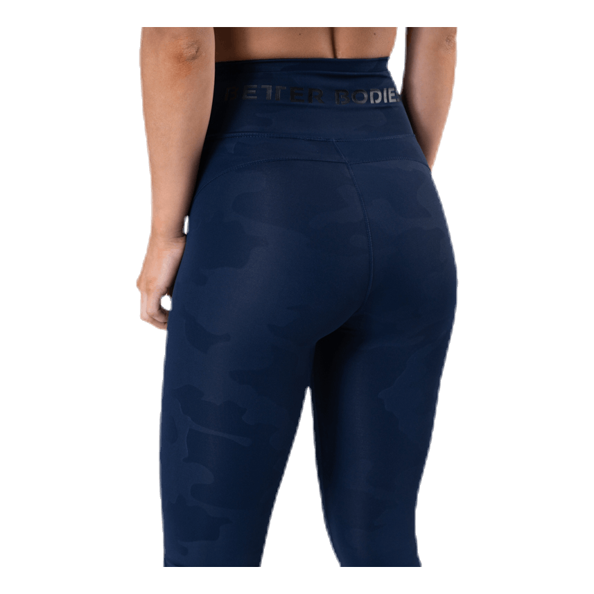 High Waist Leggings Blue/Patterned