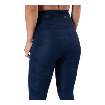 High Waist Leggings Blue/Patterned