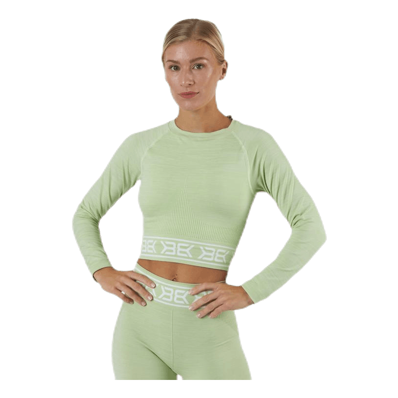 Rib Seamless LS Green