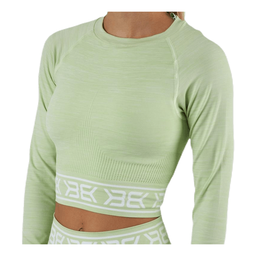 Rib Seamless LS Green