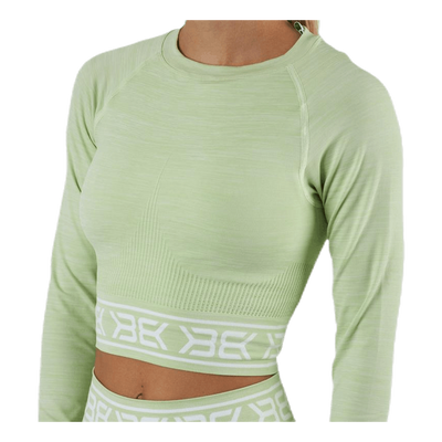 Rib Seamless LS Green