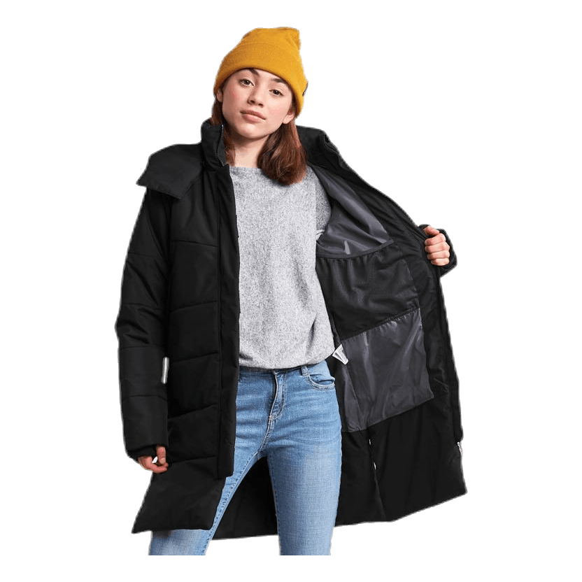 Sherin Girl's Puff Parka Black