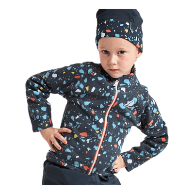 Monte Printed Kids Jacket Blue