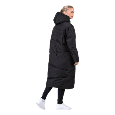 Big Front Pocket Long Jacket Black