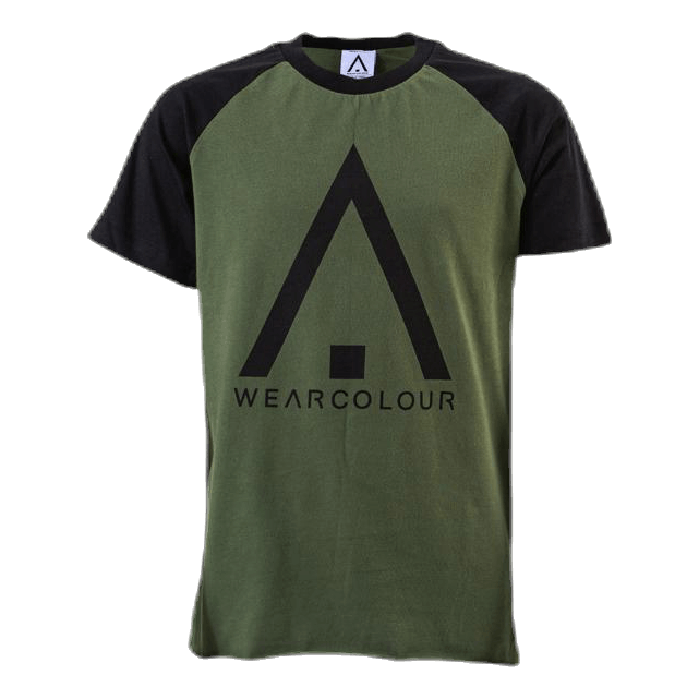 Organic Rag Tee Youth Black/Green