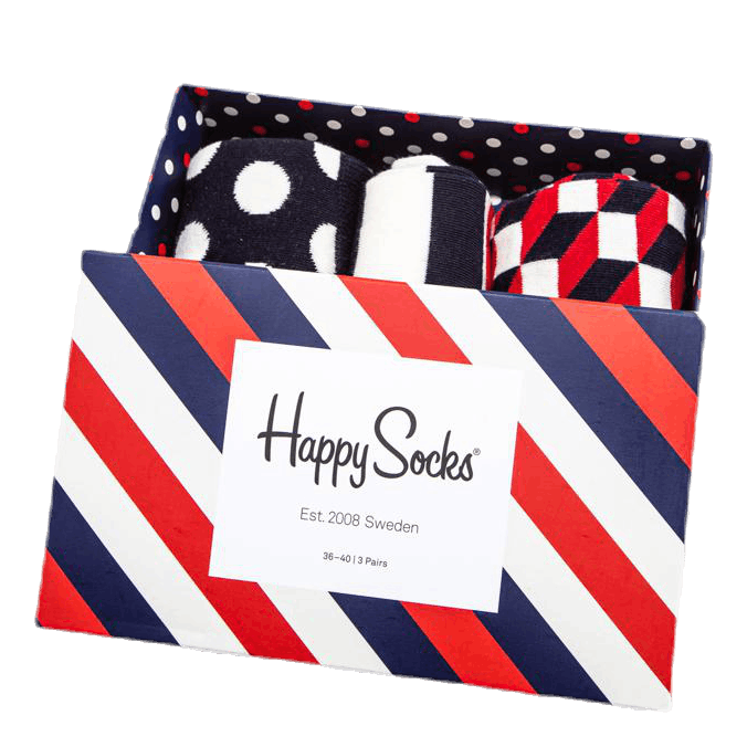 Classic Stripe 3-pack Gift Box  Patterned