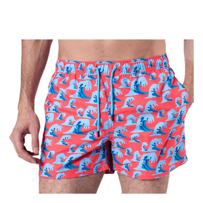 Wave Swim Shorts Red