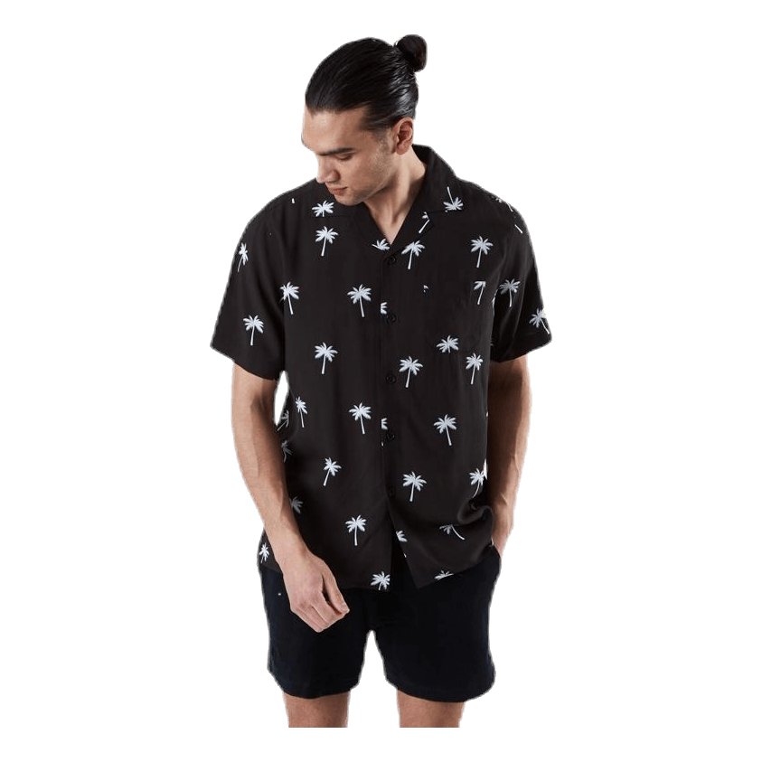 Black Palm Shirt  Black