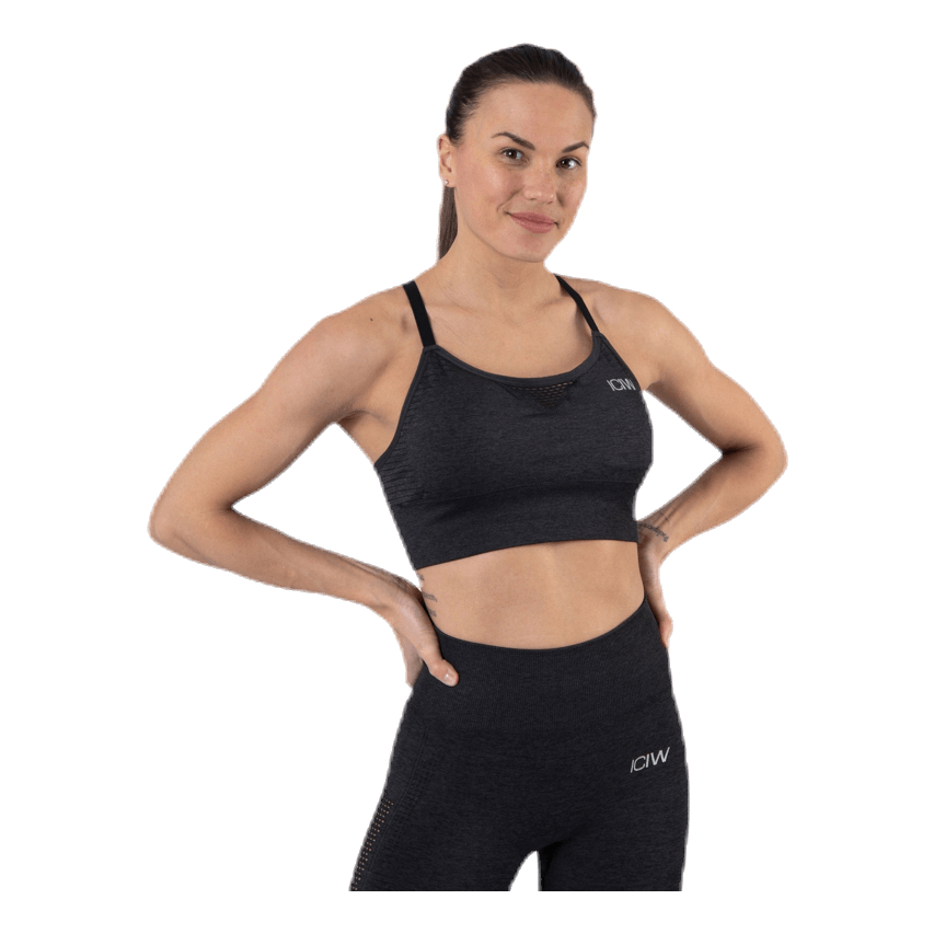 Dynamic Seamless Sports Bra Grey