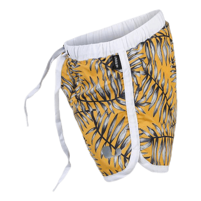 Palm Swim Diaper Shorts Yellow