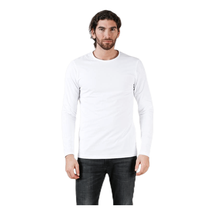 Crew Neck Longsleeve White