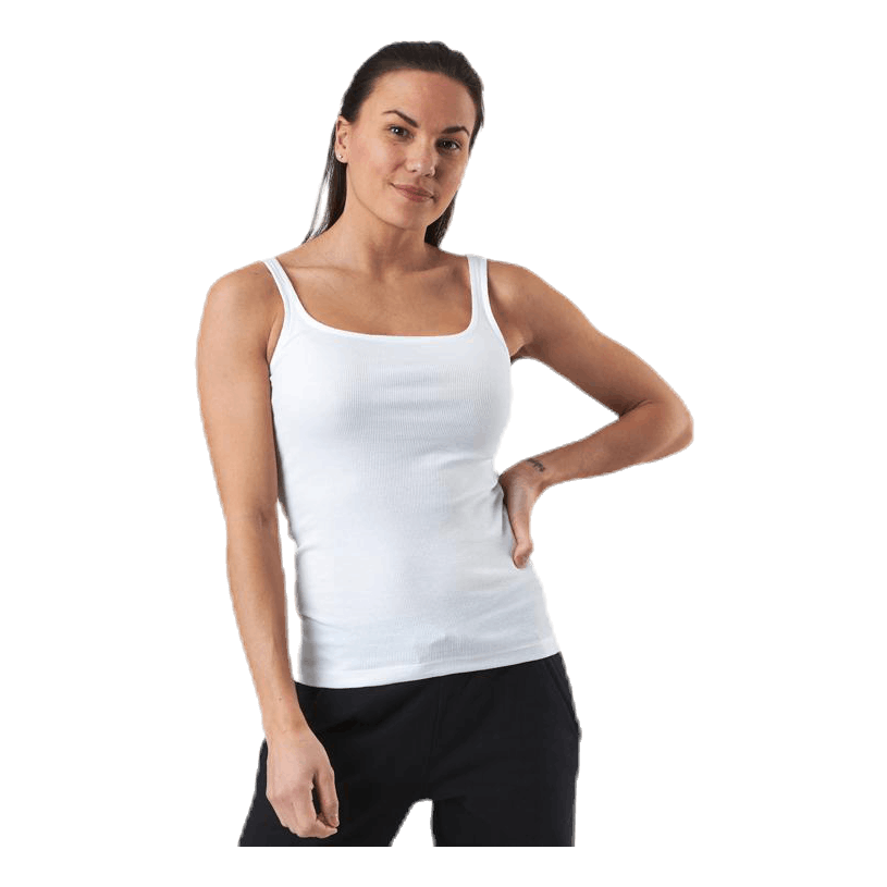 Tank Ribbed  White