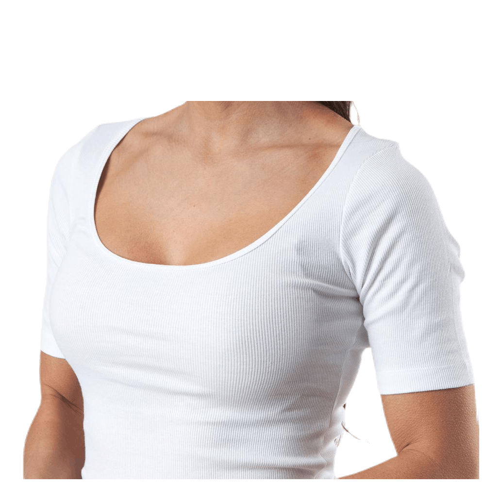 T-shirt Ribbed White