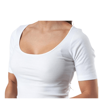 T-shirt Ribbed White