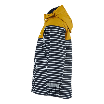 Wings Fleece-Lined Rain Jacket Blue/Yellow