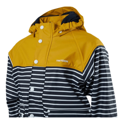 Wings Fleece-Lined Rain Jacket Blue/Yellow