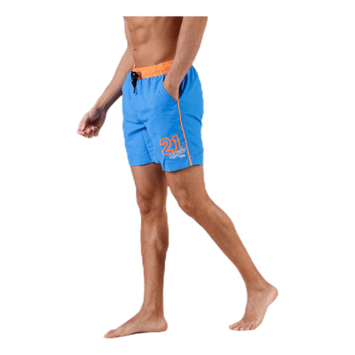 August Original Shorts Blue/Orange