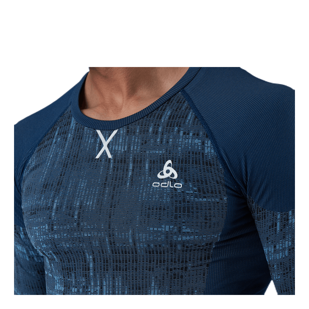 Blackcomb LS Crew Neck Top Blue