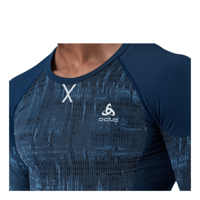 Blackcomb LS Crew Neck Top Blue