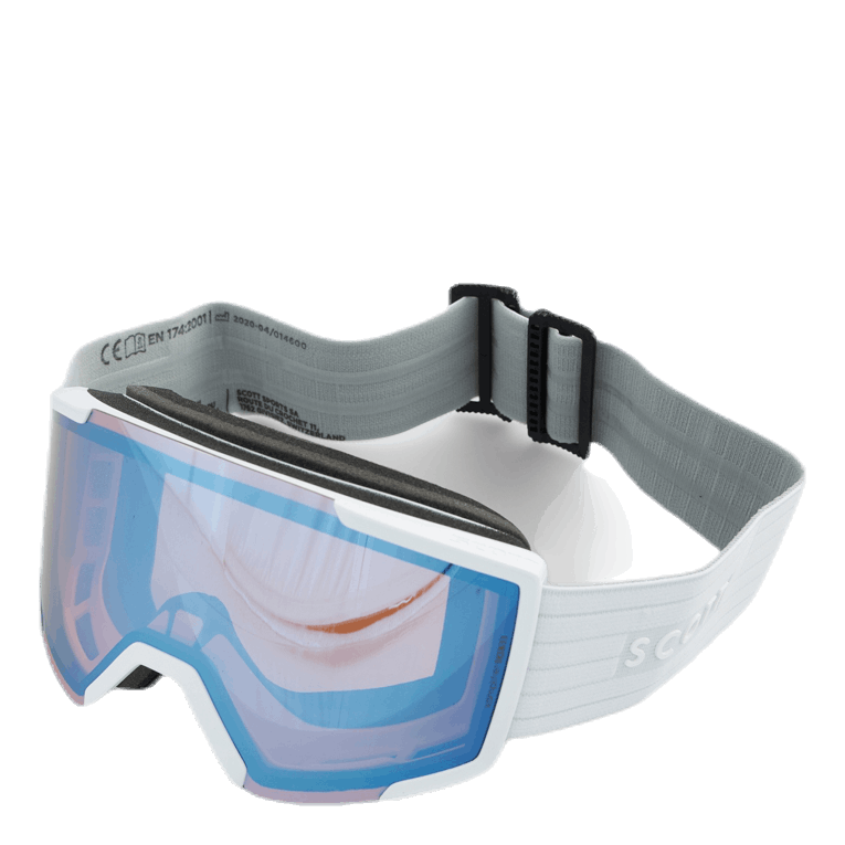 Goggle Shield + Extra Lens Blue/White