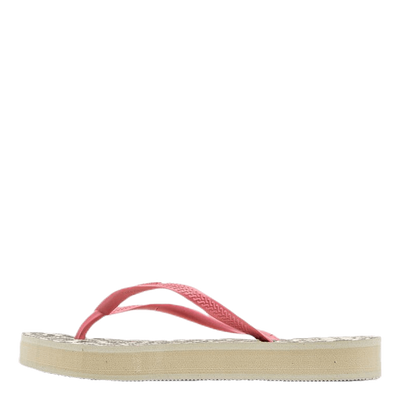 Slim Flatform Animal Beige