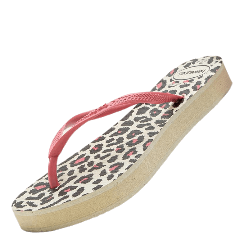 Slim Flatform Animal Beige