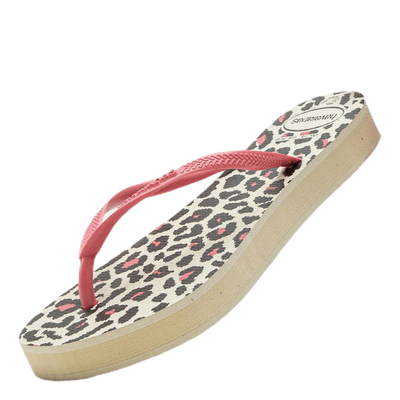 Slim Flatform Animal Beige