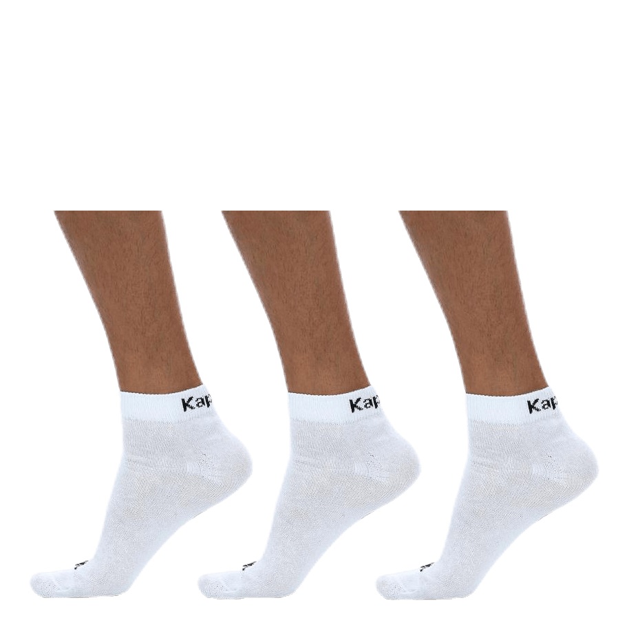 Ben 3-Pack Footies White