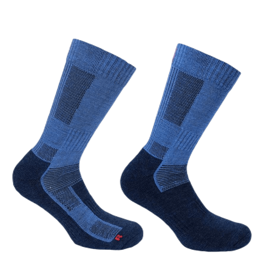 Merino Trekking Socks - Leonardo Blue