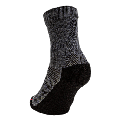 2-pack Merino Wool Walking Socks Junior - Leonardo Grey