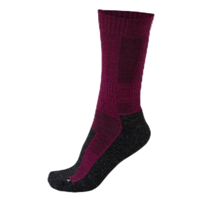 Merino Trekking Socks - Leonardo Grey/Red