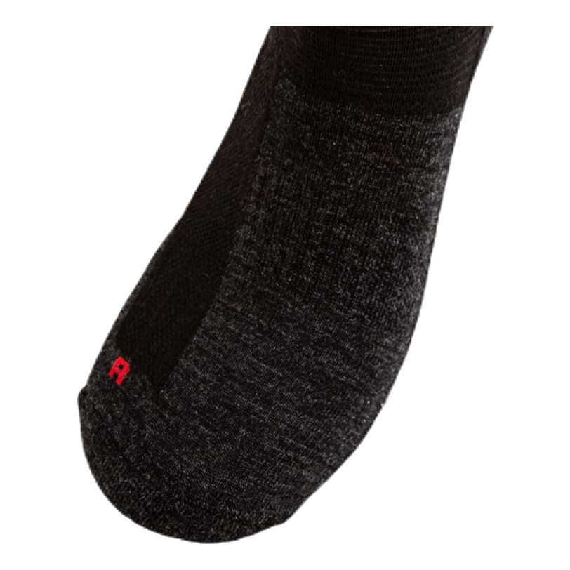 Leonardo Qtr - 2-pack Merino Wool Quarter Length Walking Socks Black