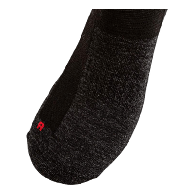 Leonardo Qtr - 2-pack Merino Wool Quarter Length Walking Socks Black