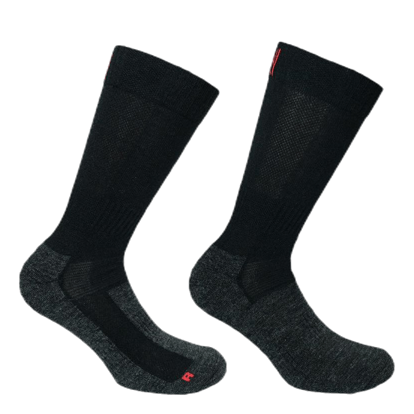 Merino Trekking Socks - Leonardo Black