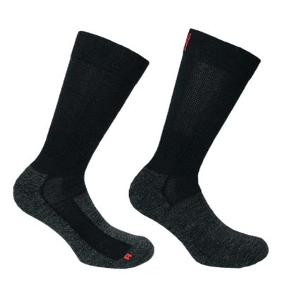 Merino Trekking Socks - Leonardo Black