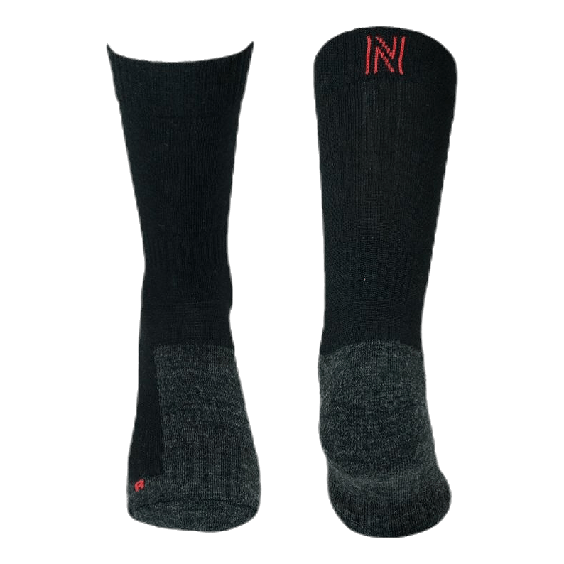 Merino Trekking Socks - Leonardo Black