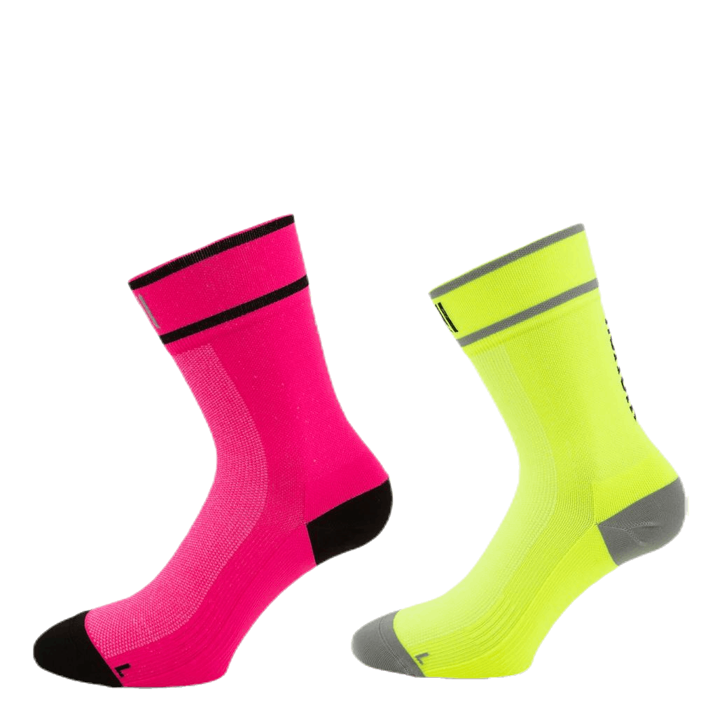 Cycling and Running Socks - Adam Purple/Green