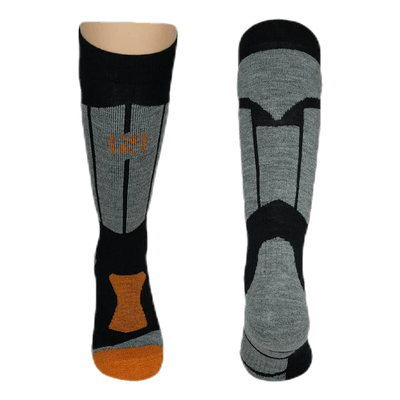 Aspen - Ski and Snowboarding Socks w Merino Wool and CLIMAYARN Black