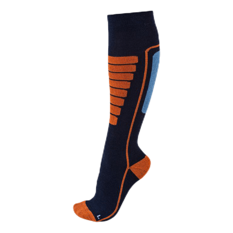 Courchevel - Ski and Snowboarding Socks w Merino Wool Blue