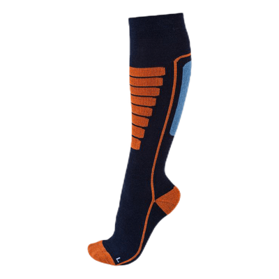 Courchevel - Ski and Snowboarding Socks w Merino Wool Blue