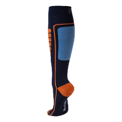 Courchevel - Ski and Snowboarding Socks w Merino Wool Blue