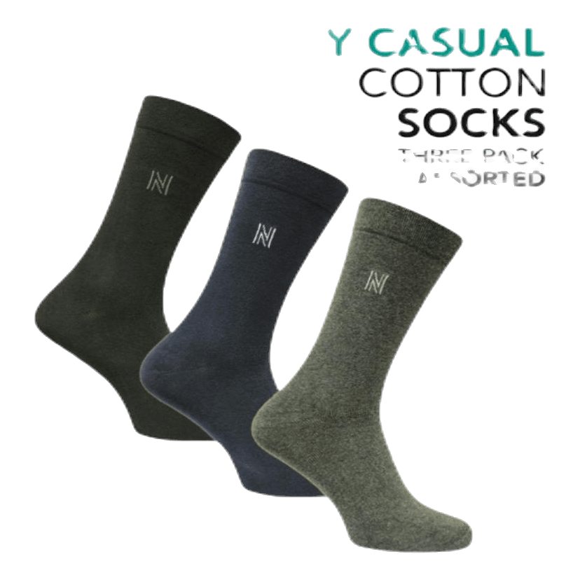 3-Pack Casual Socks - Brody Patterned