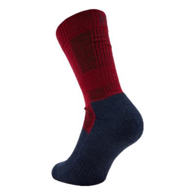 Merino Trekking Socks - Leonardo Blue/Red