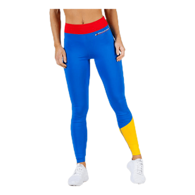 Legging Colourblock Full Length Red