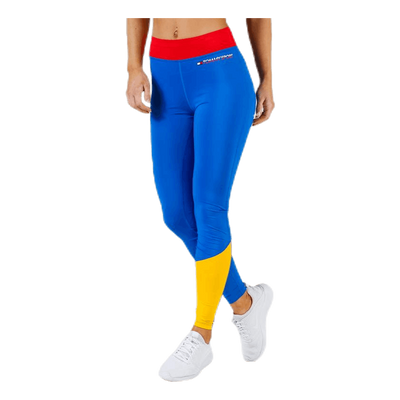 Legging Colourblock Full Length Red