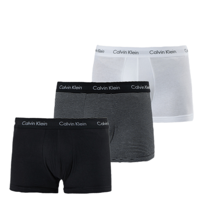 Low Rise Trunk 3-Pack White/Black