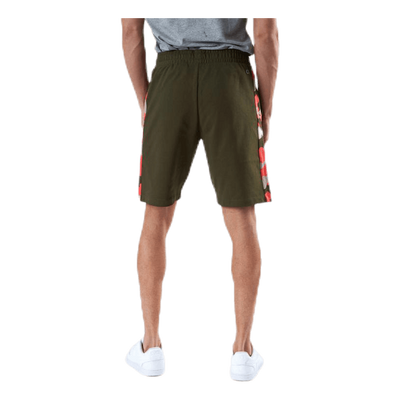 Camo 9" Knit Shorts Patterned/Green